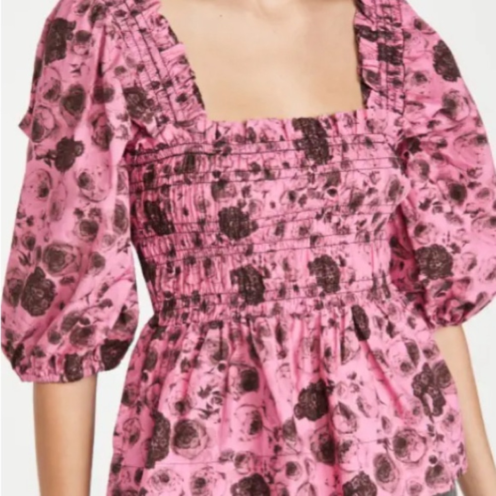 Pink and Black Floral